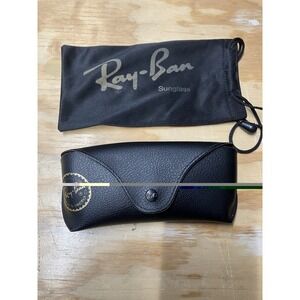 Vintage Black RAY BAN Bausch & Lomb Aviator Sunglasses Case With Lenses And Bag